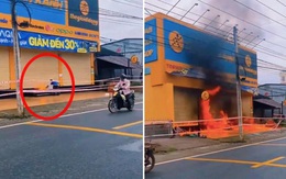 Điện Máy Xanh ở Trà Vinh thiệt hại 100 triệu đồng sau khi bị nam thanh niên châm lửa đốt