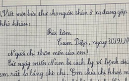 Cậu bé viết thư gửi chị gái đi xa, đang sướt mướt tưởng nhớ lắm, ai ngờ chốt hạ câu cuối khiến cô chị tức 'đỏ mắt'