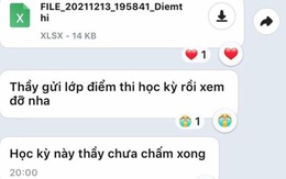 20h đêm giáo viên bỗng gửi điểm thi cuối kỳ, định nhấn coi, ai ngờ đọc dòng tin nhắn thứ hai của thầy mà ngã ngửa