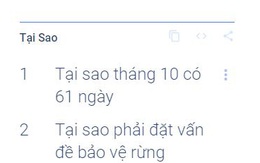 'Tại sao tháng 10 có 61 ngày?' là câu hỏi khiến người Việt thắc mắc nhất năm 2021