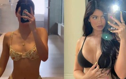 Chị em Jenner khoe body sexy nhưng nổ ra tranh cãi: Kylie được khen hết lời, Kendall liên tục bị tố dùng app bóp eo