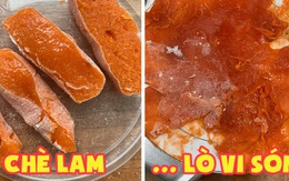 Mẹ chồng nhờ cắt chè lam đãi khách, nàng dâu nhanh trí cho vào lò vi sóng quay và cái kết ai nhìn cũng thở dài