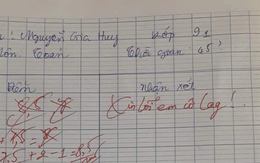 Chấm nhầm điểm 7 lần, cô giáo Toán phê ngay 5 chữ cực đáng yêu khiến học trò đọc xong hết giận