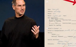 Đơn xin việc của Steve Jobs thời còn là 'chiếc chiếu mới' được bán với mức giá không tưởng