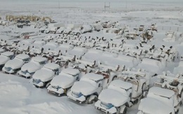 "Thị trấn ma" ở Nga gần như tàng hình trong tuyết