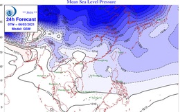 Thông tin về không khí lạnh đang tràn xuống, miền Bắc mưa rét từ đêm mai
