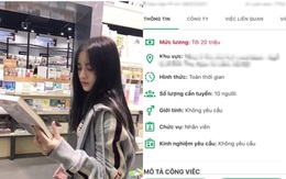 Nữ sinh chia sẻ công việc: "Không yêu cầu kinh nghiệm, mức lương 20 triệu", nhưng đọc vào dân tình chỉ lắc đầu ngán ngẩm