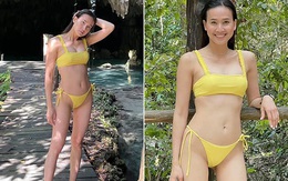 Tình cũ Bằng Kiều diện bikini, khoe vẻ gợi cảm ở tuổi 37