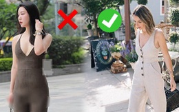 Chị em muốn mặc jumpsuit để khoe dáng thì đừng gây phản cảm như cô gái này