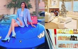 HH Phạm Hương từ ngày bỏ showbiz đi Mỹ định cư: Sống trong "lâu đài trắng", xế hộp đầy nhà, chồng đại gia chiều hết ý