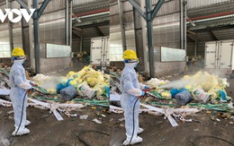 Cận cảnh thu gom rác trong các khu cách ly, phong tỏa ở vùng dịch Thuận Thành