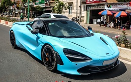 Cận cảnh ngoại thất mới đổi màu của McLaren 720S Spider thuộc sở hữu của 'dân chơi' lan đột biến