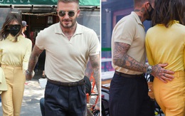 David Beckham kè kè bên bà xã khi cả hai cùng tới Mỹ, gây ấn tượng bằng loạt hành động cực ga lăng