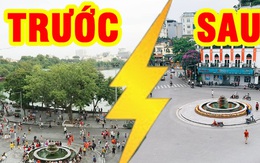 Phố đi bộ Hà Nội vắng tanh giữa đợt dịch Covid-19 thứ 4, khung cảnh trái ngược so với những tuần trước cho thấy tinh thần phòng dịch rất cao