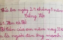 Bài văn tiểu học tả bố dũng cảm trèo đèo lội sông nhưng lại 'quay xe' bằng một câu nghe là muốn độn thổ