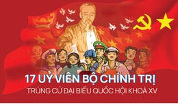 [CHI TIẾT] 17 Uỷ viên Bộ Chính trị trúng cử đại biểu Quốc hội khóa XV