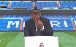 Ramos bật khóc khi họp báo, nghẹn ngào chia tay Real