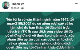 Uống rượu say livestream xúc phạm lực lượng chống dịch, bị phạt 7,5 triệu đồng