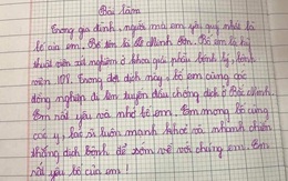 Bài văn tiểu học tả bố đang đi chống dịch ở Bắc Ninh khiến dân mạng rưng rưng: Nhanh chiến thắng dịch bệnh để sớm về với chúng con!