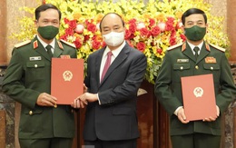 Thăng quân hàm Đại tướng và Thượng tướng cho hai lãnh đạo Bộ Quốc phòng