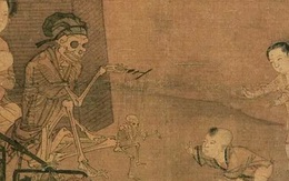 Bí ẩn bức tranh bộ xương chơi múa rối kỳ quái trong Bảo tàng Cố cung