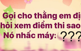 Hỏi điểm thi tốt nghiệp của đứa em, thanh niên nhận về 1 câu trả lời siêu lầy, nghe xong cũng phải thét lên 'trời ơi'