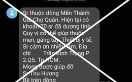 Sự thật thông tin "70 người tại Dòng mến Thánh giá Chợ Quán dương tính"