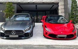 Rảnh rỗi mùa dịch, doanh nhân Nguyễn Quốc Cường mang siêu xe Ferrari F8 Tributo và Mercedes-AMG GT R cả chục tỷ ra tắm nắng