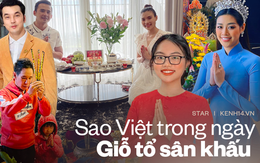 Showbiz Việt ngày Giỗ tổ sân khấu: Lý Hải - Khánh Vân và dàn sao Việt dâng lễ tại gia, Nam Thư muốn khóc vì tủi thân