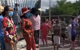 Người dân tụ tập trước cổng UBND đòi tiền hỗ trợ dịch Covid-19