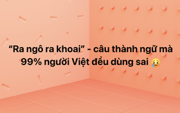 Có một câu thành ngữ ai cũng dùng hằng ngày nhưng đến 99% người dùng sai, nghe câu đúng mà lạ quá chừng!