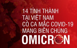 14 tỉnh thành ở Việt Nam có ca mắc COVID-19 mang biến chủng Omicron
