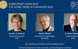 Nobel Hóa học 2022 được trao cho 3 nhà khoa học 'gắn kết các phân tử lại với nhau’