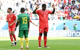 Trực tiếp bóng đá Thụy Sĩ 1-0 Cameroon: Cầu thủ gốc Cameroon ghi bàn cho Thụy Sĩ