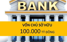 Đã có 5 ngân hàng vốn chủ sở hữu vượt 100 nghìn tỷ đồng