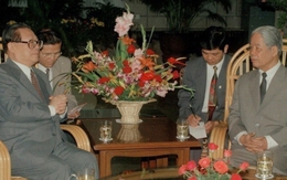 Hình ảnh về các nhà lãnh đạo Việt Nam và ông Giang Trạch Dân