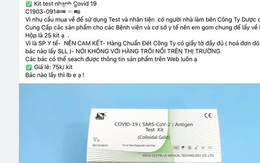 Kit test nhanh Covid-19 rao bán tràn lan trên mạng, Tổng cục QLTT chỉ đạo khẩn