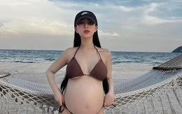 Con gái đại gia Minh Nhựa khoe ảnh mang bầu lần 2 với trang phục bikini