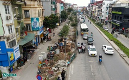 Dự án đường 815 tỷ đồng ở Hà Nội "đắp chiếu" 2 năm, nhiều nhà không dám mở cửa