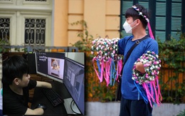 8 năm sau vụ nổ bình oxy, nam sinh cụt 2 tay ngày làm thiết kế, cuối tuần bán hàng nuôi mẹ