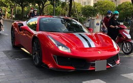 Siêu xe Ferrari 488 Pista Coupe độc nhất Việt Nam lộ diện lần đầu sau gần 1 năm về nước