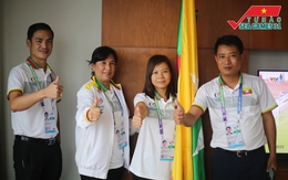 Đoàn thể thao Myanmar hứng thú với mũ cối và nón lá, nhớ da diết Việt Nam & SEA Games 31