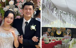 Toàn cảnh đám cưới ở quê của Hà Đức Chinh: Bàn tiệc dài dằng dặc, visual cô dâu chú rể ngất ngây