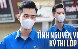 "Hot boy tình nguyện" cao 1m87 chiếm sóng tại kỳ thi lớp 10: "Bỏ khẩu trang ra trông mình khác lắm"