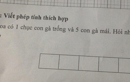 Bài toán tiểu học yêu cầu đếm số gà khiến phụ huynh cũng phải "bó tay"