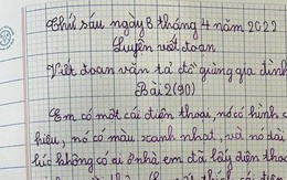 Bài văn tả chiếc điện thoại của bé gái tiểu học khiến cộng đồng mạng "dở khóc dở cười"