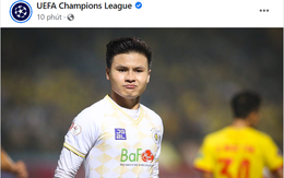 Trang chủ Champions League bất ngờ đăng hình ảnh Quang Hải