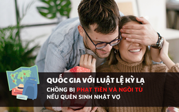 Quốc gia với luật lệ kỳ lạ: Chồng bị phạt tiền và ngồi tù nếu quên ngày sinh nhật của vợ