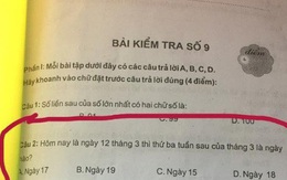 Bài toán lớp 1 gây lú, người lớn đọc xin bó tay: Hôm nay là ngày 12 tháng 3 thì thứ ba tuần sau của tháng 3 là ngày nào?