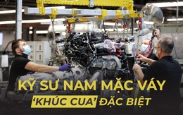 100 kỹ sư đi giày cao gót, mặc váy, đeo túi xách: 'Khúc cua' đặc biệt trong ngành xe